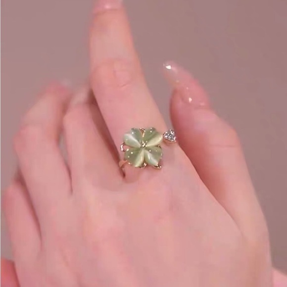 Four-leaf Clover🍀 Alloy Opal Jewelry Set - Picture 8 of 9